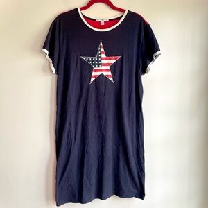 Tommy Hilfiger Star Tee Shirt Nightgown Dress Size XL